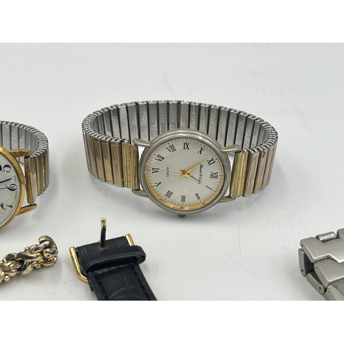 2049 - A collection of wristwatches to include Mondaine 17 jewels Incabloc mechanical, Quest quartz, Sekond... 