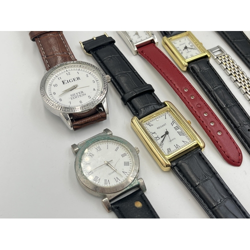 2049 - A collection of wristwatches to include Mondaine 17 jewels Incabloc mechanical, Quest quartz, Sekond... 