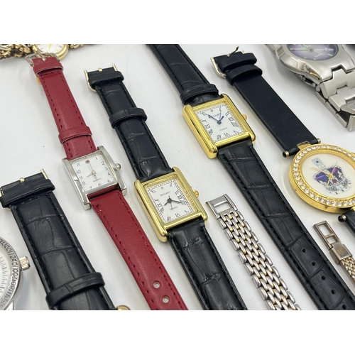 2049 - A collection of wristwatches to include Mondaine 17 jewels Incabloc mechanical, Quest quartz, Sekond... 