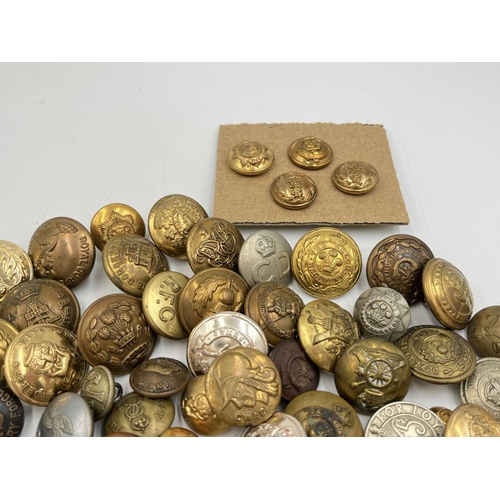 2126 - A collection of military buttons