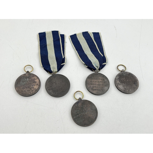 2132 - Five WWII Greek 1940-1941 War medals