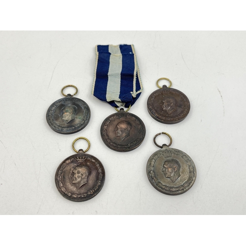 2133 - Five WWII Greek 1940-1941 War medals