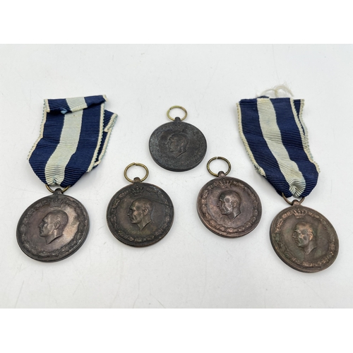 2136 - Five WWII Greek 1940-1941 War medals