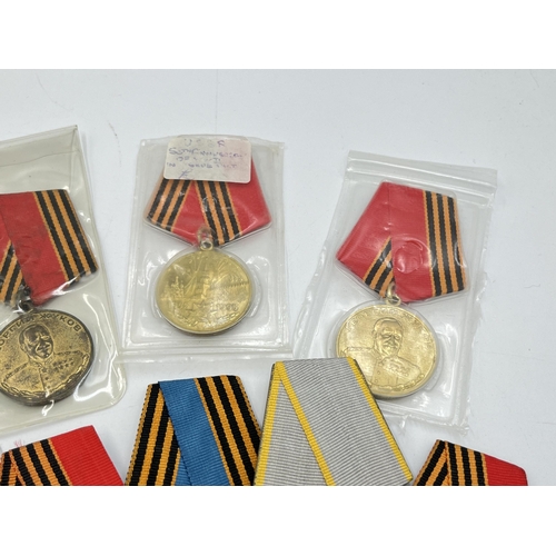 2141 - Ten USSR medals