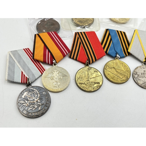 2141 - Ten USSR medals