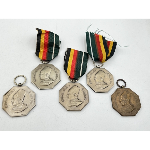 2142 - Five Bahawalpur medals, four 1947 Alliance and one 1939-1945 Overseas Service