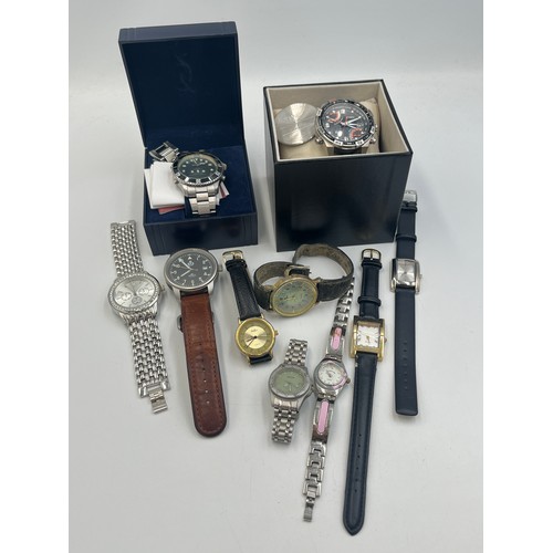 2047 - Ten quartz wristwatches to include boxed Timex, S.E Wills Battle of Britain, Sekonda etc.