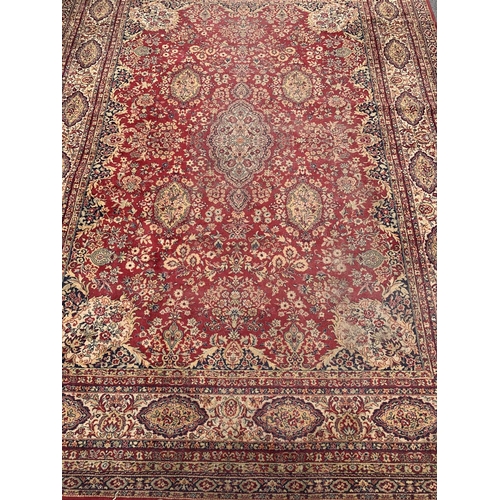 104 - A Prado Orient Keshan Super 100% pure new wool rug - approx. 366cm x 274cm