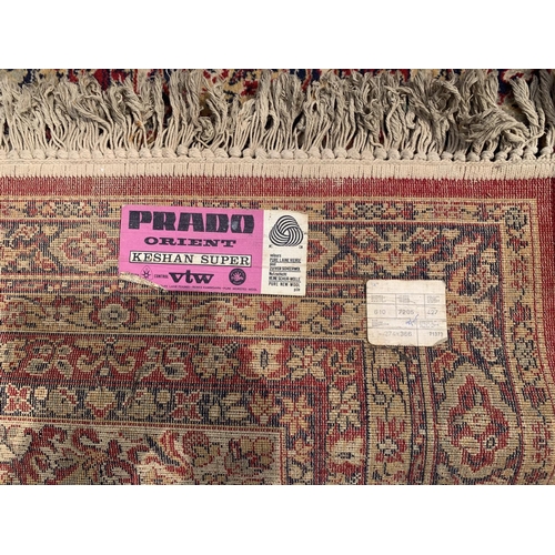 104 - A Prado Orient Keshan Super 100% pure new wool rug - approx. 366cm x 274cm