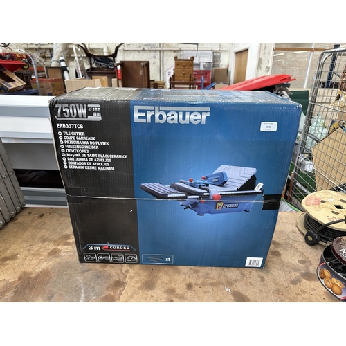 1046 - A boxed Erbauer ERB337TCB 750W 180mm tile cutter