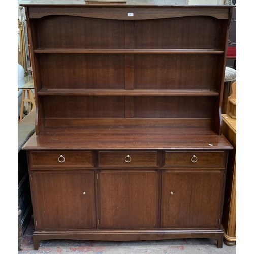 106 - A Stag Minstrel mahogany dresser - approx. 171cm high x 140cm wide x 45.5cm deep