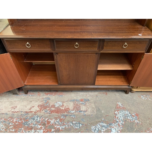 106 - A Stag Minstrel mahogany dresser - approx. 171cm high x 140cm wide x 45.5cm deep