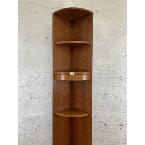 120 - A G Plan Fresco teak freestanding corner cabinet - approx. 198cm high x 64cm wide x 42cm deep