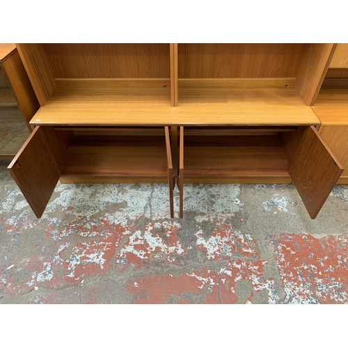 123 - A 1970s G Plan Fresco teak bookcase - approx. 198cm high x 162cm wide x 45.5cm deep