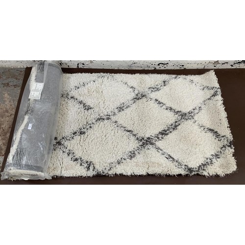 133 - A pair of Berber Shaggy Rugs - each approx. 80cm x 150cm