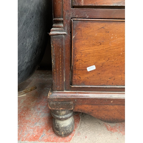 172 - A Victorian mahogany chest of drawers - approx. 103cm high x 112cm wide x 55cm deep