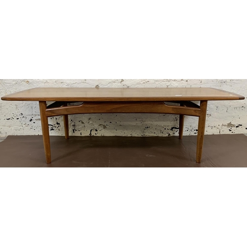 220 - A mid 20th century G Plan Brasilia teak rectangular coffee table - approx. 40.5cm high x 137cm long ... 