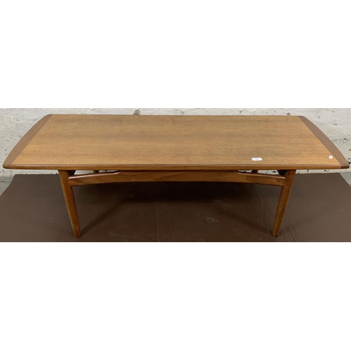 220 - A mid 20th century G Plan Brasilia teak rectangular coffee table - approx. 40.5cm high x 137cm long ... 