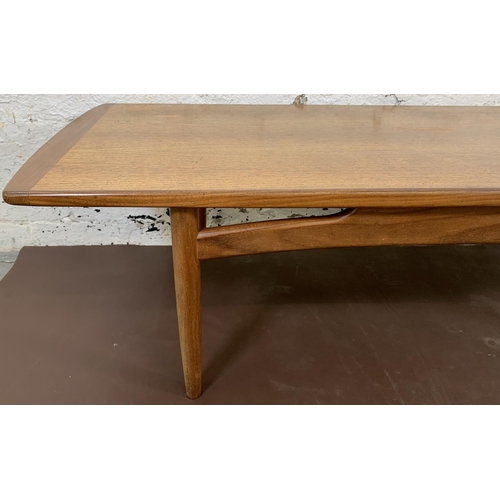 220 - A mid 20th century G Plan Brasilia teak rectangular coffee table - approx. 40.5cm high x 137cm long ... 