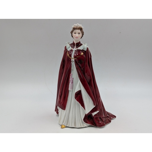 405 - A Royal Worcester Queen Elizabeth figurine In Celebration of the Queen's 80th Birthday 2006, Dressed... 