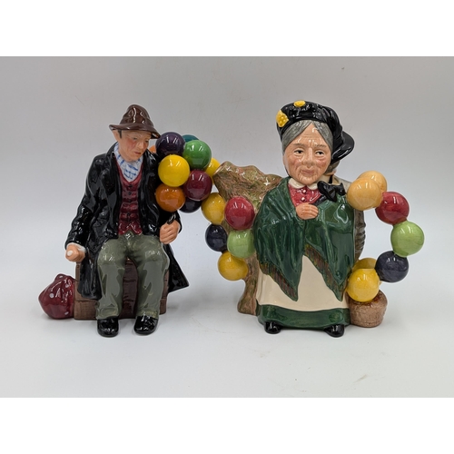 413 - Two pieces of Royal Doulton ceramics, one International Collectors Club Balloon Man/Balloon Woman te... 