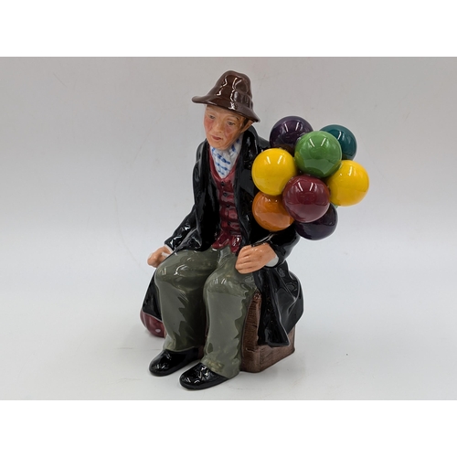 413 - Two pieces of Royal Doulton ceramics, one International Collectors Club Balloon Man/Balloon Woman te... 