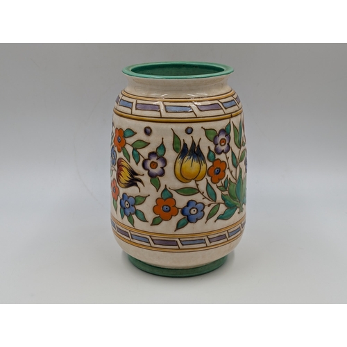 415A - A Charlotte Rhead Bursley Ware hand painted ceramic vase - approx. 18cm high