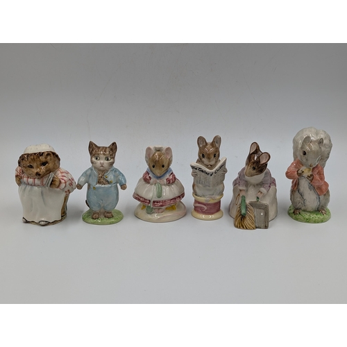 426 - Fifteen ceramic Beatrix Potter figurines, Royal Albert Mr. Benjamin Bunny, Royal Albert Little Pig R... 