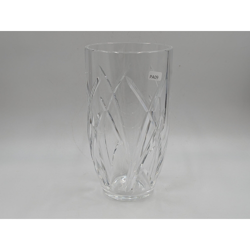 434 - A Waterford for John Rocha cut crystal vase - approx. 25.5cm high x 14cm diameter