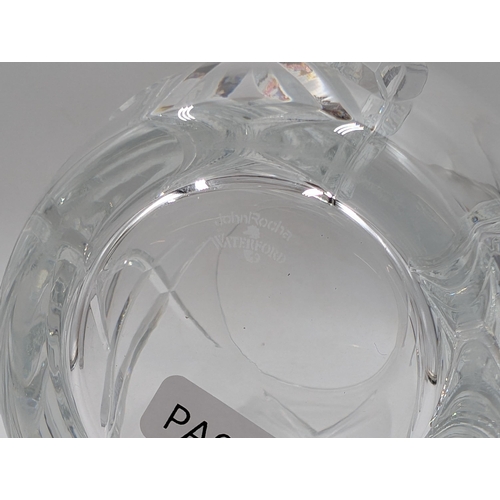 434 - A Waterford for John Rocha cut crystal vase - approx. 25.5cm high x 14cm diameter