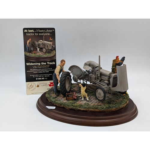 439 - A Country Artists Country Legacy Widening the Track Massey Ferguson TE20 TVO figurine by Keith Sherw... 