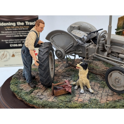 439 - A Country Artists Country Legacy Widening the Track Massey Ferguson TE20 TVO figurine by Keith Sherw... 