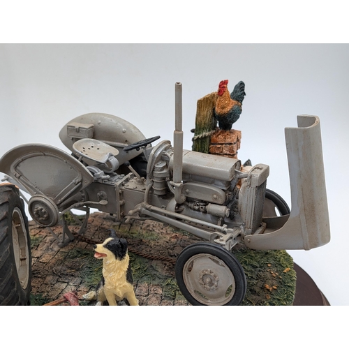 439 - A Country Artists Country Legacy Widening the Track Massey Ferguson TE20 TVO figurine by Keith Sherw... 