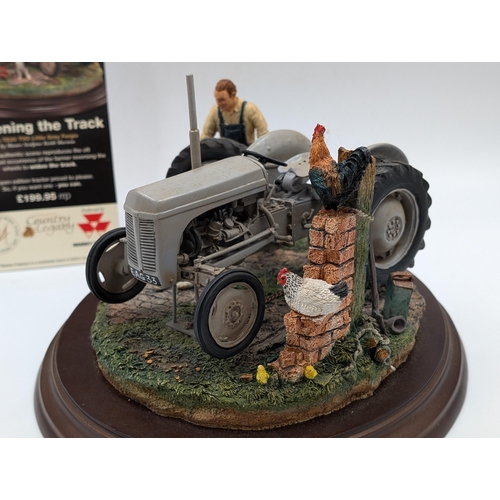 439 - A Country Artists Country Legacy Widening the Track Massey Ferguson TE20 TVO figurine by Keith Sherw... 