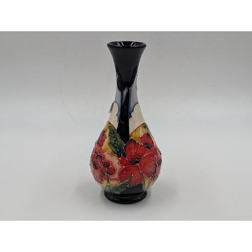 441 - A Moorcroft Pottery Forever England pattern tapered bud vase designed by Vicky Lovatt - approx. 17cm... 