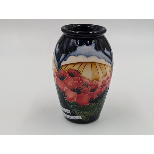 443 - A Moorcroft Pottery Forever England vase designed by Vicky Lovatt - approx. 11cm high