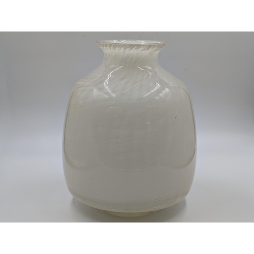 479 - A Czechoslovakian art glass vase - approx. 29cm high