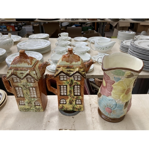 496 - Approx. twenty two pieces of Price Kensington Cottage ware together with a Price Kensington hand pai... 