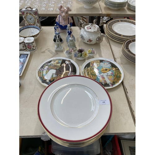 498 - Twenty three pieces of ceramics to include a set of ten Minton Saturn fine bone china 27cm dinner pl... 