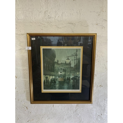 292 - A 20th century Arthur Delaney framed pencil signed limited edition print 71/435 with blind mark to l... 