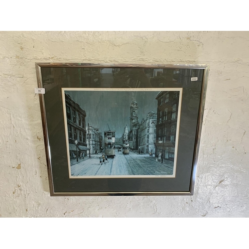 293 - A 20th century Arthur Delaney pencil signed limited edition print 169/450 of a Manchester street sce... 