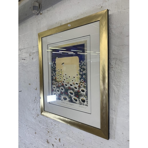 315 - A contemporary Mackenzie Thorpe framed pencil signed limited edition 398/850 print titled 'Mother an... 