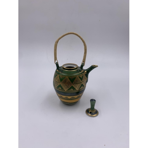 410 - A Mary Rich studio pottery miniature coffee pot - approx. 13cm high (excluding handle)