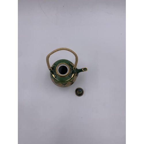 410 - A Mary Rich studio pottery miniature coffee pot - approx. 13cm high (excluding handle)