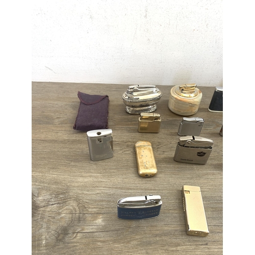 2144 - A collection of vintage table and cigarette lighters to include Cosmic, Ronson, Rowenta etc.