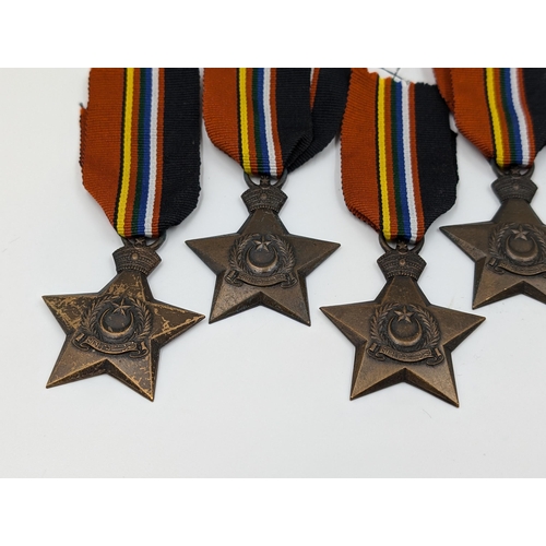 2153 - Eight WWII Bahawalpur Victory Star military medals