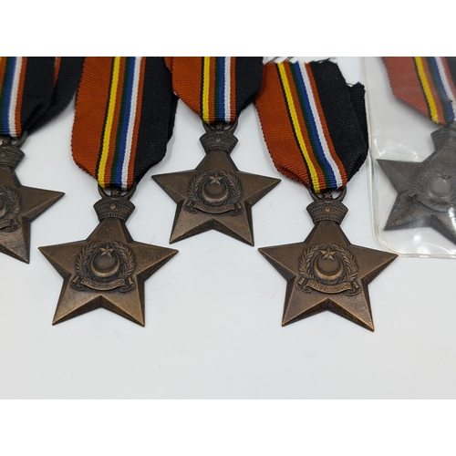 2153 - Eight WWII Bahawalpur Victory Star military medals