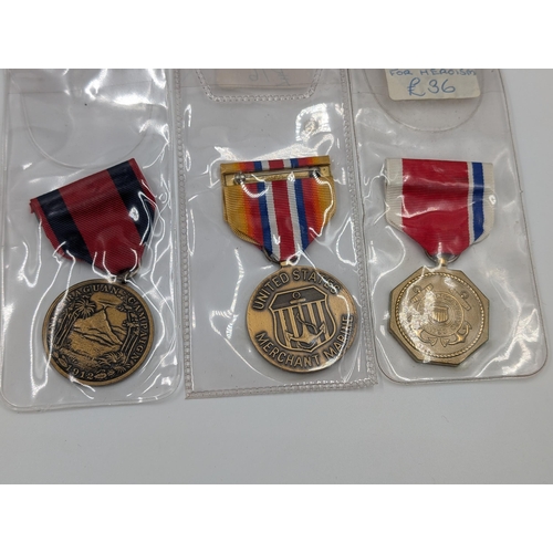 2165 - Ten military medals to include nine various American service and one U.N. In the Service of Peace