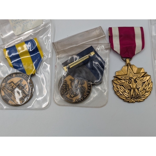 2165 - Ten military medals to include nine various American service and one U.N. In the Service of Peace