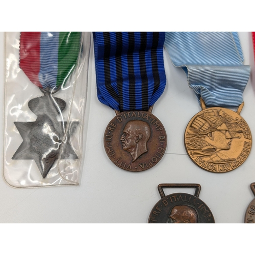 2173 - Seven Italian military War Medals